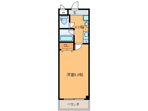 ﾌﾟﾛｼｰﾄﾞ長居公園通の物件間取画像